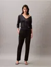 Calvin Klein Women's Ponte Cropped Straight Pants