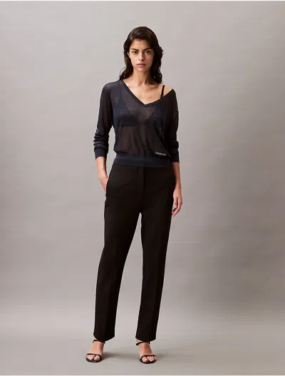 Calvin Klein Women's Ponte Cropped Straight Pants