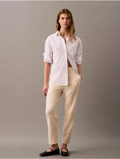 CALVIN KLEIN WOMEN'S PONTE CROPPED STRAIGHT PANTS