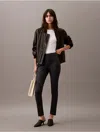 Calvin Klein Women's Ponte Herringbone Print Skinny Fit Pants In Vulcan Herringbone