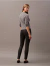 Calvin Klein Women's Ponte Houndstooth Print Skinny Pants