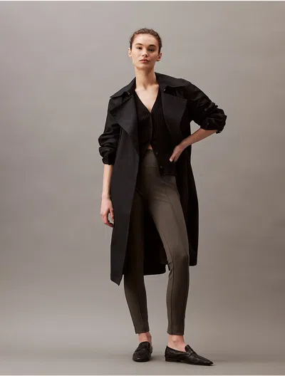 Calvin Klein Women's Ponte Skinny Fit Pants In Beluga