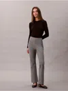 Calvin Klein Women's Ponte Slim Flared Pants In Gray