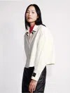 Calvin Klein Women's Poplin Woven Cropped Button-down Shirt