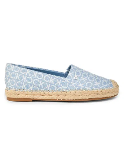 Calvin Klein Women's Popular Jacquard Espadrille Flats