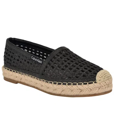 CALVIN KLEIN WOMEN'S PRESLEY WOVEN SLIP-ON ESPADRILLES