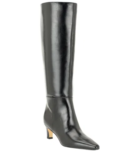 Calvin Klein Women's Preston Kitten Heel Tall Boots In Black