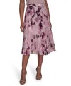 Calvin Klein Women's Printed Chiffon Midi Skirt In Multi