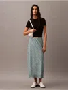 Calvin Klein Women's Printed Georgette Midi Skirt