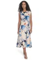 Calvin Klein Women's Printed Sleeveless A-line Dress
