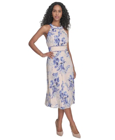 Calvin Klein Women's Printed Sleeveless A-line Dress