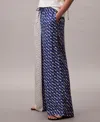 Calvin Klein Women's Printed Viscose Twill Wide Leg Pants