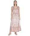 Calvin Klein Women's Printed V-neck A-line Midi Dress