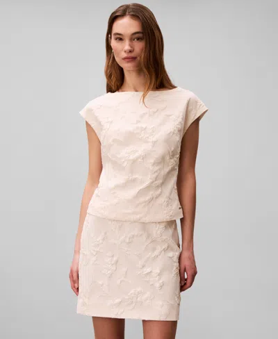 Calvin Klein Women's Pull-on Mini Skirt In Neutral