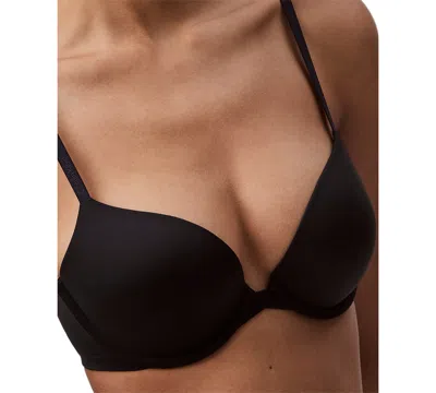 Calvin Klein Women's Perfectly Fit Push-up Plunge Bra Qf7315 In Black