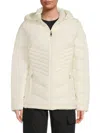 Calvin Klein Women's Quilted Hooded Jacket In Neutral