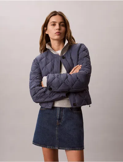Calvin Klein Women's Quilted Liner Jacket In Blue Nomad
