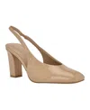 Calvin Klein Women's Raline Square Toe Slingback Pumps In Nude