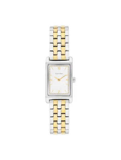 Calvin Klein Women's Rectangle Dial Link Bracelet Watch In Multi