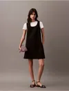 Calvin Klein Women's Refined Stretch Mini Dress In Black
