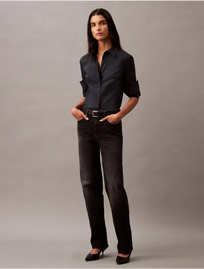 CALVIN KLEIN WOMEN'S RELAXED COTTON CASHMERE JEAN