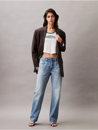 Calvin Klein Straight-leg Jeans In Blue