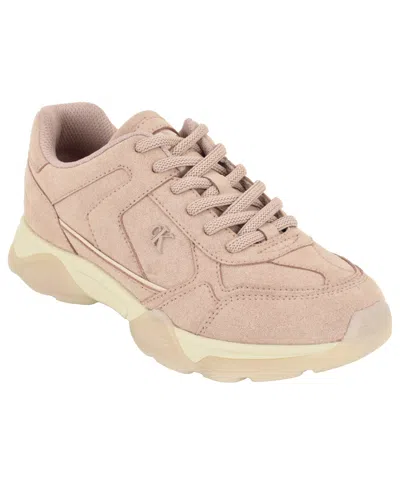 Calvin Klein Women's Renni Lace-up Sneakers In Light Pink