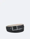Calvin Klein Women's Reversible Center Bar Buckle Belt