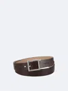 Calvin Klein Women's Reversible Center Bar Buckle Belt