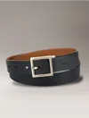 Calvin Klein Women's Reversible Center Bar Buckle Belt In Black