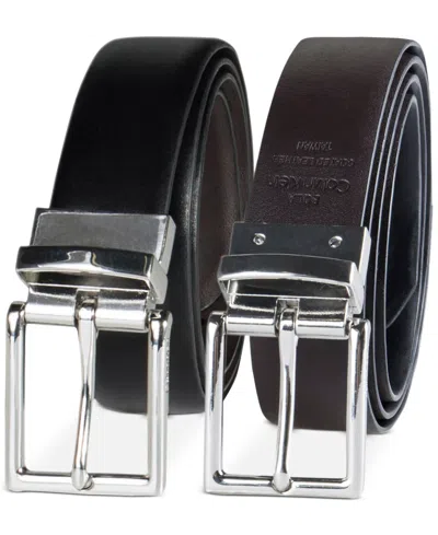Calvin Klein Women's Reversible Leather Pant Belt In Black,brown