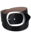 CALVIN KLEIN WOMEN'S REVERSIBLE OVERSIZED STATEMENT BUCKLE BELT