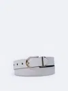 Calvin Klein Women's Reversible Round Buckle Belt