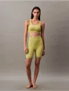 Calvin Klein Women's Rib Sport Bike Shorts In Sweet Pea