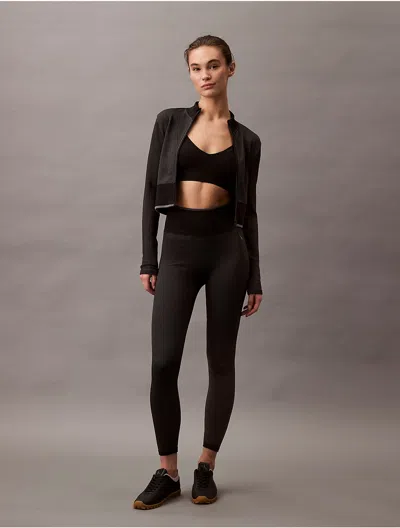 Calvin Klein Women's Rib Sport Leggings In Black