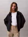 Calvin Klein Women's Ripstop Relaxed Jacket In Black