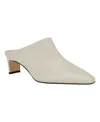 Calvin Klein Women's Rizzy Square Toe Slip-on Dress Shoes In Milk
