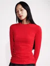 Calvin Klein Women's Ruched Slim T-shirt