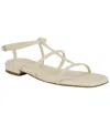 Calvin Klein Women's Sallia Strappy Caged Flat Sandals In Ivory