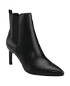 Calvin Klein Samara Womens Stretch Man Made Mid-calf Boots In Black
