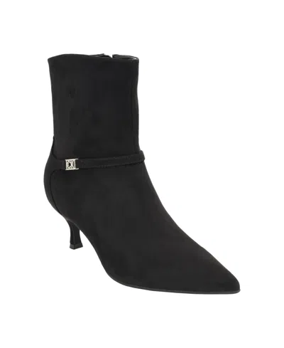 Calvin Klein Women's Sanzey Kitten Heel Booties In Black