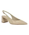 Calvin Klein Sarra Slingback Pointed Toe Pump In Gold