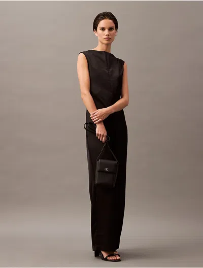 CALVIN KLEIN WOMEN'S SATIN JUMPSUIT