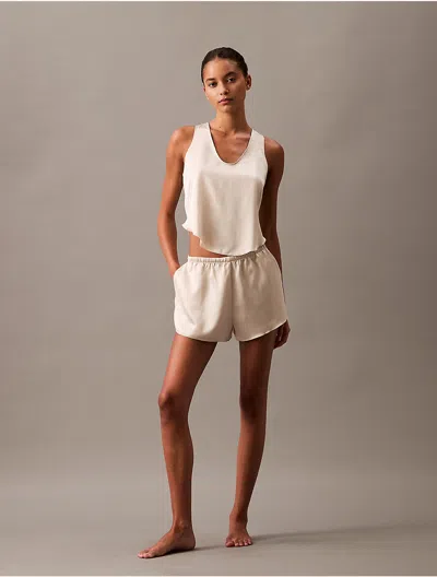 CALVIN KLEIN WOMEN'S SATIN LOUNGE SHORTS