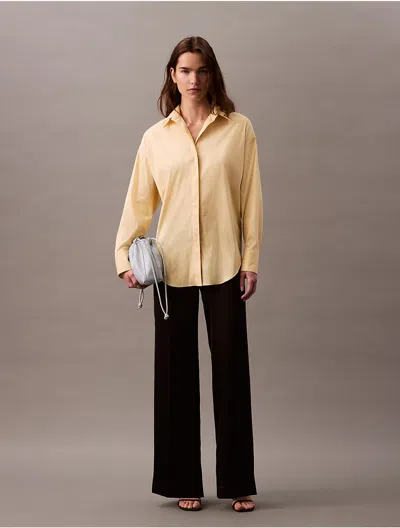 Calvin Klein Women's Satin Stretch Wide Leg Pants In Black Beauty