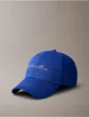 Calvin Klein Women's Script Logo Baseball Cap In Blue