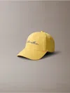 Calvin Klein Women's Script Logo Baseball Cap In Yellow