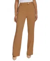 Shop Calvin Klein Women's Straight Leg Pants In Luggage
