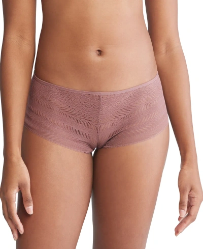 Calvin Klein Women's Sculpt Lace Hipster Underwear Qf7550 In Capri Rose