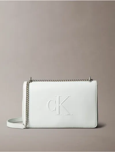 Calvin Klein Women's Sculpted Impression Crossbody Bag In Sky Gray